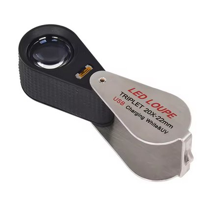 LUPA 20X C/LUZ Y ULTRAVIOLETA