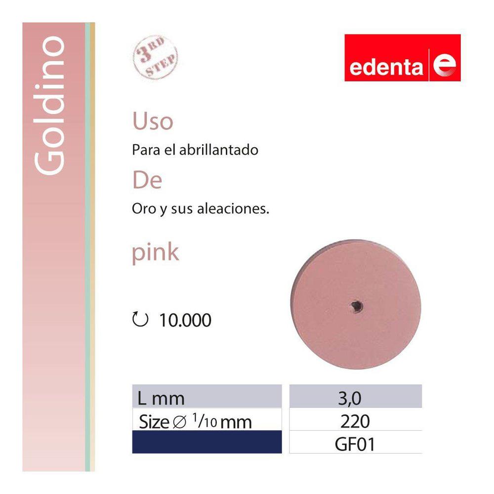 GOMA CIRCULAR 22X3mm BRILLO EDENTA GOLDINO