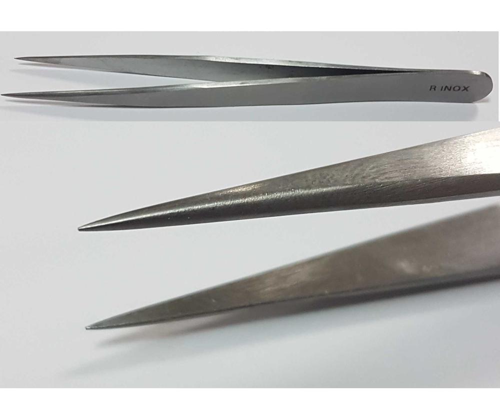 PINZA ACERO INOX 140mm PUNTA FINA