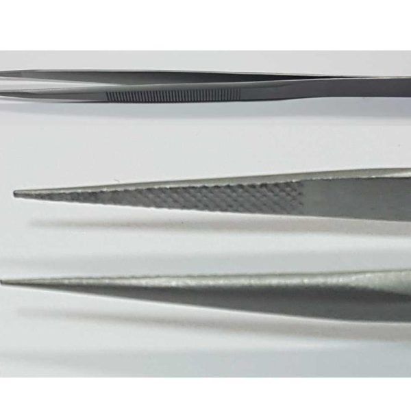 PINZA ACERO INOX EXTRA 165MM PUNTA FINA CRUZADA