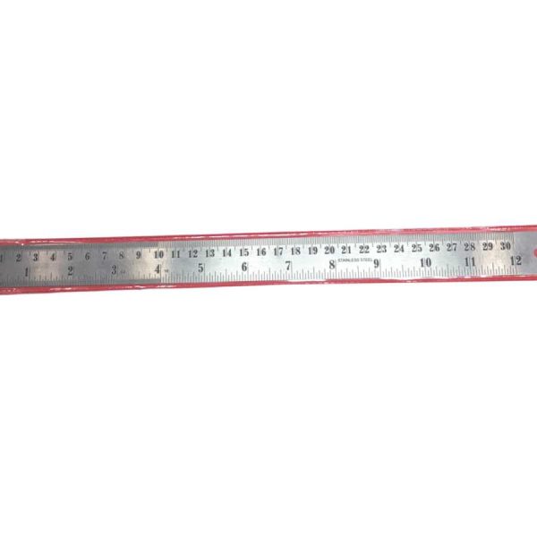 REGLA 30 CM ACERO INOX 