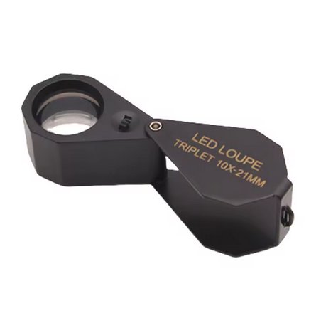 LUPA 21MM 10X CON LUZ LED